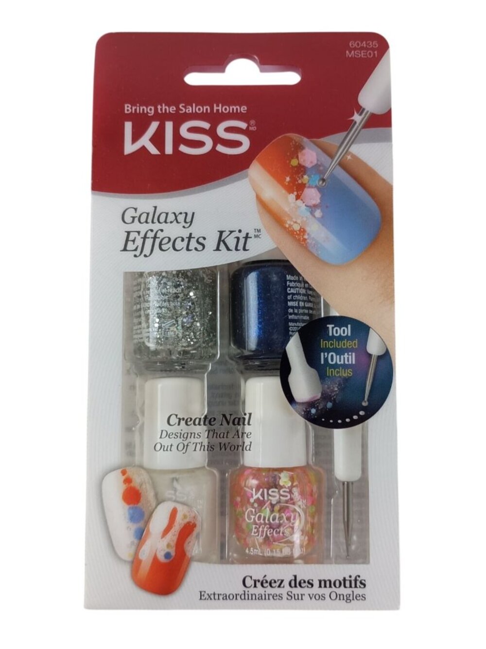 Kiss Galaxy Effects Kit Create Nail Tool Included New